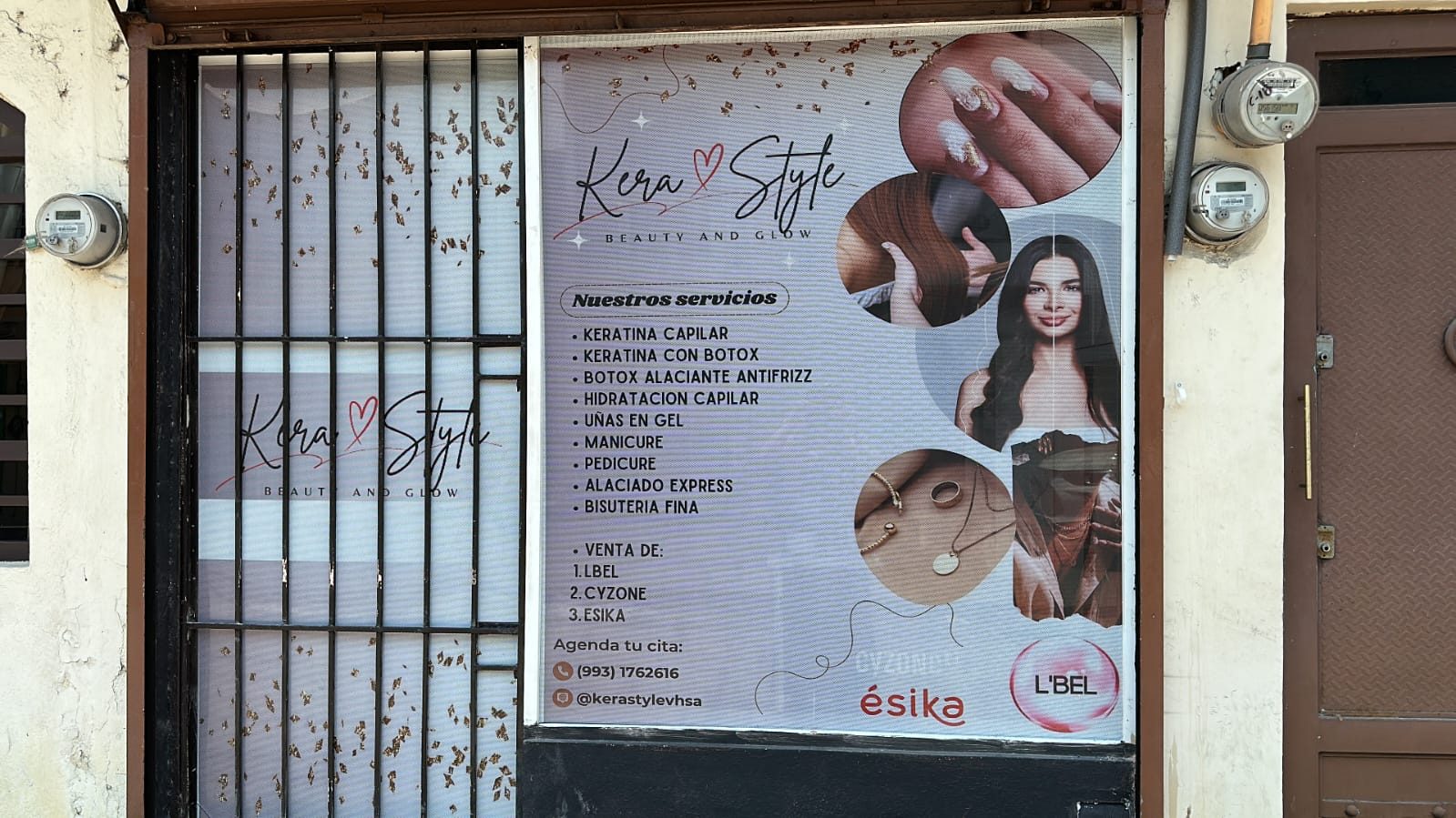 Fachada de KeraStyle con sus servicios